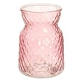 thumbnail image 1 of Pink Glass Vase for Flower Arrangement and Hydroponics Plants Creative Ornament for Storage, 1 of 8
