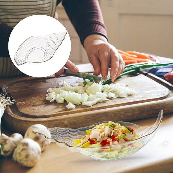 PENIKOKO Glass Serving Trays Gold Edge 1Pc 8.1x4.7in