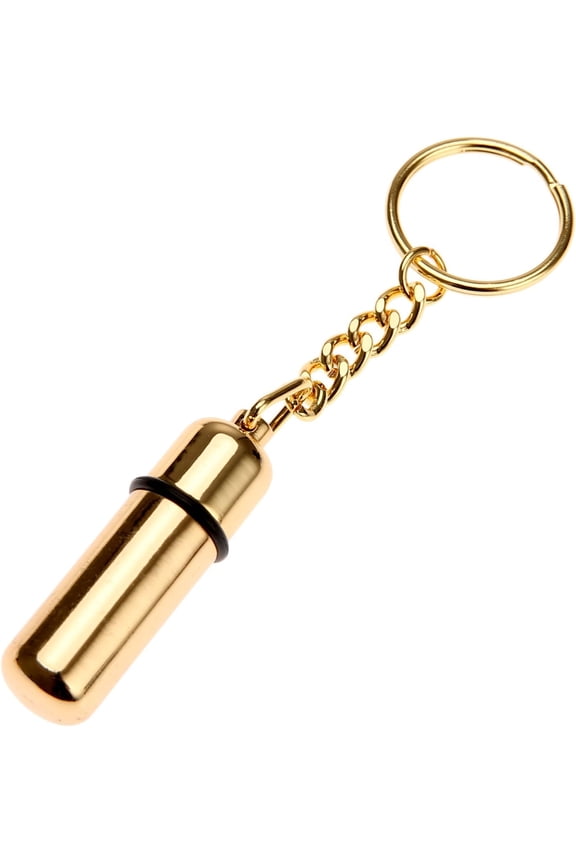 1Pc Golden Stainless Steel Mini Cigar Punch Cutter with Key Chain