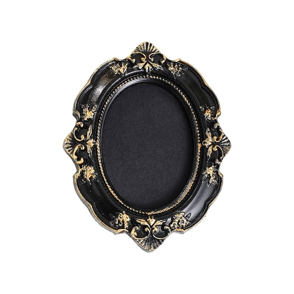 1Pc Gothic Frames, Halloween Wall Decor, Frame Wall Art, Resin Spooky 3D Sculptures, Home Decor for Wall Hanging & Tabletop Display - 3.7''x4.6''