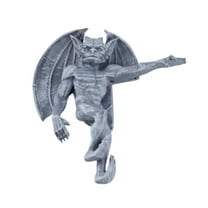 1Pc Gothic Gargoyle Statue, Door Frame Wall Decor, Fantasy Home Handicraft Sculpture, Gothic Stone-Like Ornamental Art Decoration For Entrance & Indoor Spaces, Unique