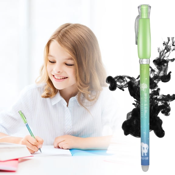 1Pc Gradient Color Thermally Erasable Gel Pens, Heat Rub Out Retractable Erasable Ballpoint, Fine Point Smooth Writing Ink Marker, Soft Comfort Grip Journal Note Pen, Office Stationery Supplies