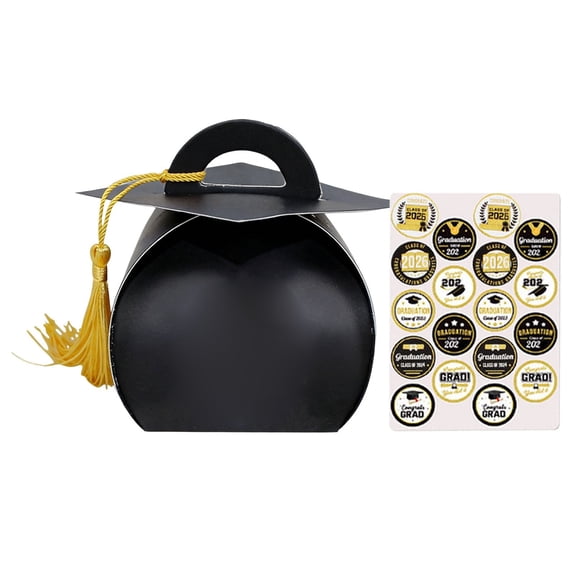 1Pc Graduation Cap Candy Box, Class of 2026 Candy Box, 2.16X3.54inch Grad Cap Box with Tassel, Grad Table Centerpiece Box, Graduation Treat Gift Box, Grad Party Favor Box, Grad Commemorative Box
