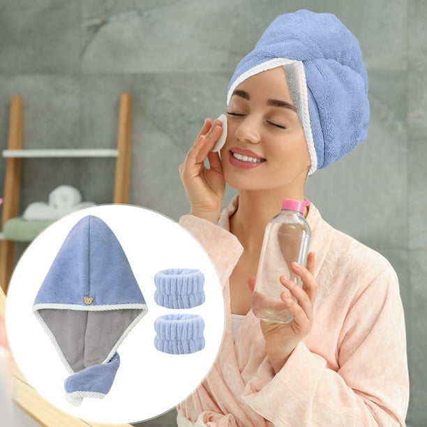 1Pc Hair Dry Hat Candy Color Dry Quick Dry Hair Turban Head Wrap Scarf Water Absorbing Bath Towel Bath Accessories Shower Cap Up to 65 off Walmart Business Supplies