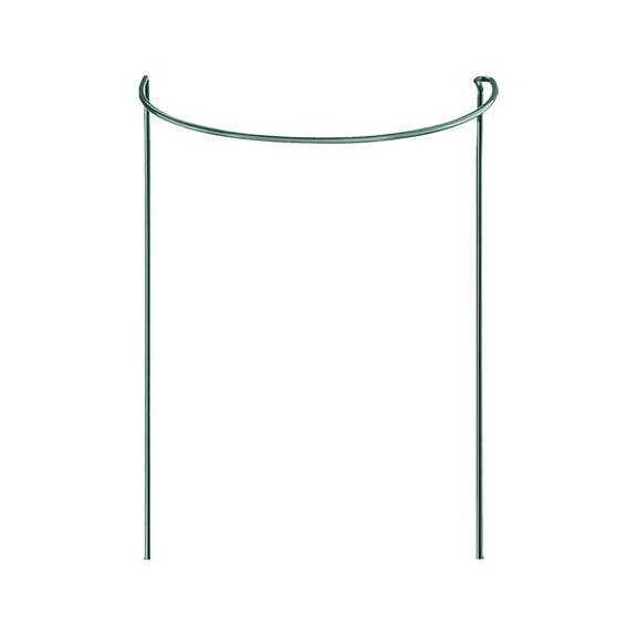1Pc Half Round Plant Support Stakes, Plant Support Rings for Outdoor Plants, Green Plant Support Hoops for Peony, Rose, Hydrangea, Climbing Plants, Garden Plant Stakes for Potted Plants