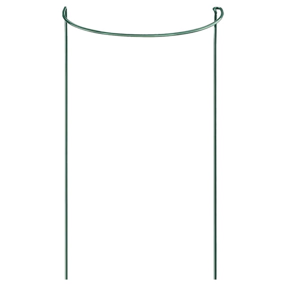 1Pc Half Round Plant Support Stakes, Plant Support Rings for Outdoor Plants, Green Plant Support Hoops for Peony, Rose, Hydrangea, Climbing Plants, Garden Plant Stakes for Potted Plants