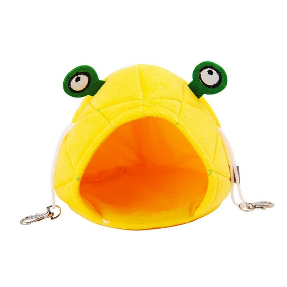 1Pc Hamster Bed House Hamster Bedding Winter Hanging Frog Shape Warm Bed Nest for Mini Small Animal Mice, Rat, Sugar Glider, Chinchilla, Guinea Pig, Hedgehog, Squirrel