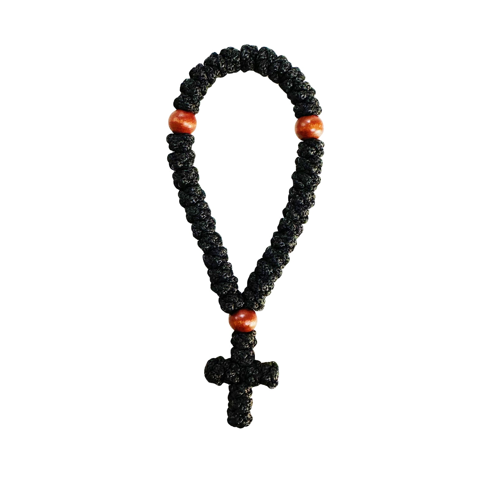 Grieks Rope Black Chotki Christian Orthodox Prayer Rope, 33 Knot Greek Omboskoini ...
