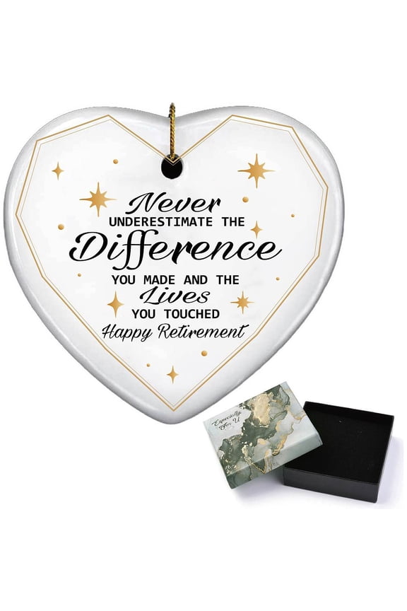 1Pc Handmade Porcelain Big Pendants Heart with Word Gold 80x80mm for DIY