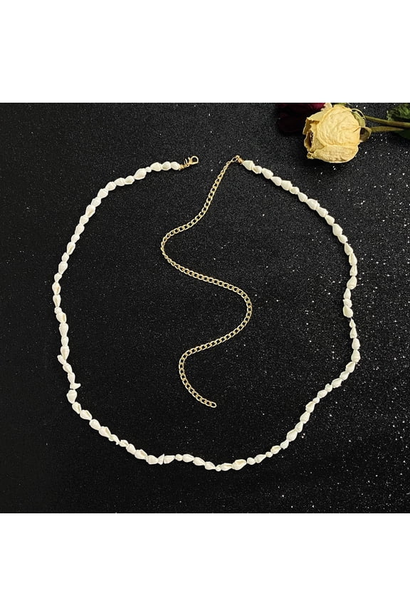 1Pc Heart Leaf Imitation Pearl Waist Chain Wasit Chains for Women Jeans Pants Dress for DIY