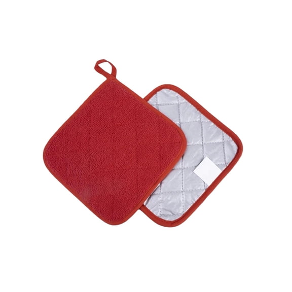 1Pc Heat Resistant Pot Holders for Kitchen - Quilted Cotton Oven Mitts Alternative, Thick Non-Slip Grip for Hot Dishes Pots Pans, Baking Accessories