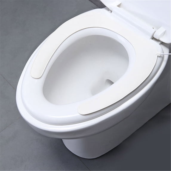1Pc Heated Toilet Seat Cover USB Powered Toilet Seat Warmer with Charger Adjustable Temperature Levels with Soft Plush Fabric Hand Wash and Easy Installation
