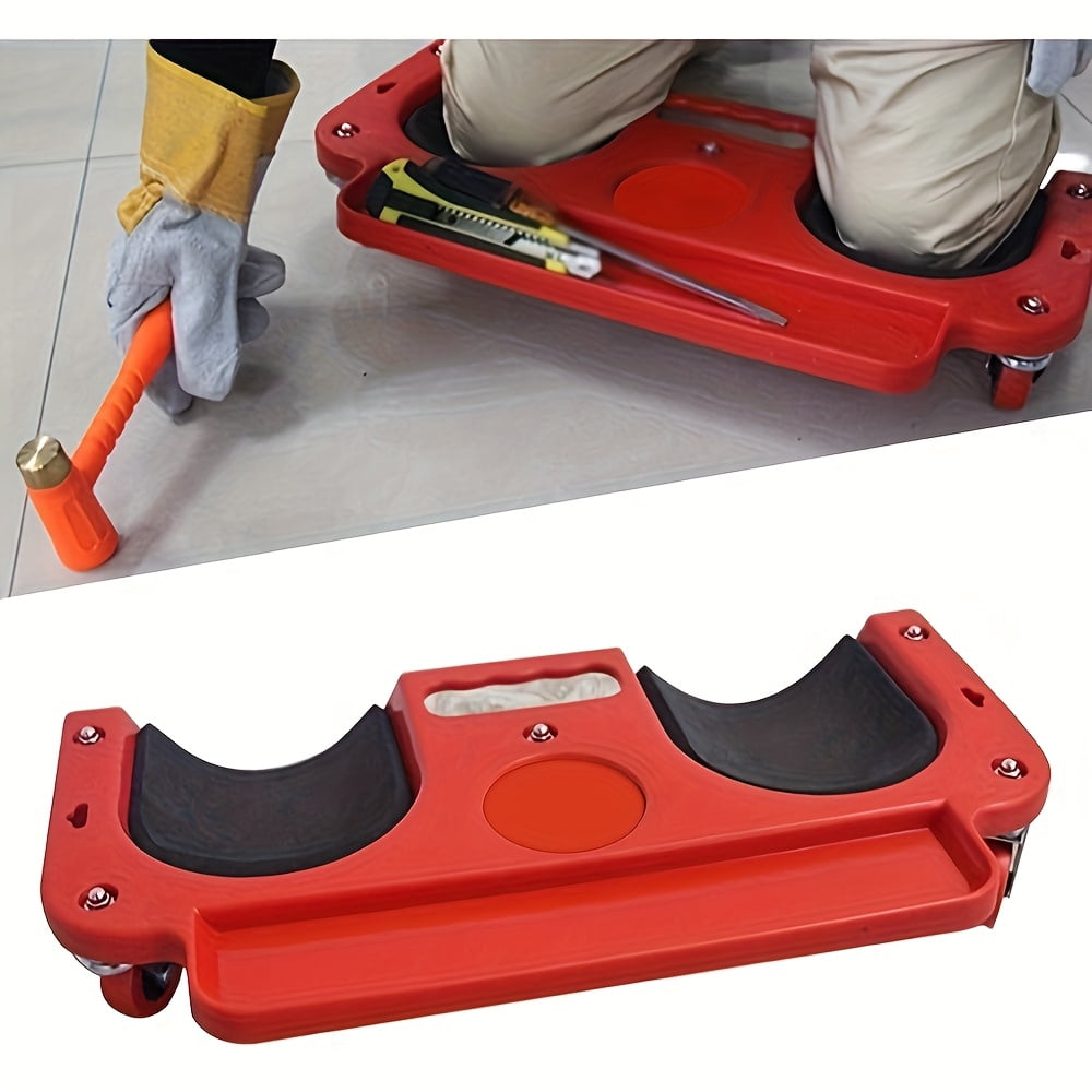 1Pc Heavy-Duty Rolling Knee Pad With Wheels, Abs Ergonomic Kneeling Pad ...