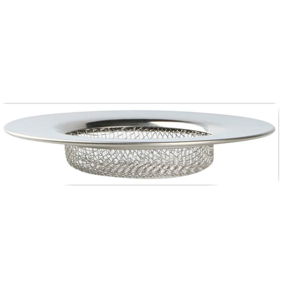 1Pc Heavy Duty Stainless Steel Slop Basket Filter Trap, 3" Mesh Metal Sink Strainer, Shower Drain Hair Catcher for Kitchen Bathroom Bathtub Wash Basin Floor Balcony Drain Hole, Utility,Silver