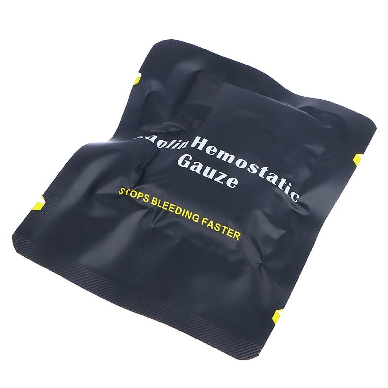 1Pc Hemostatic Kaolin Gauze Combat Emergency Trauma ZFold Soluble For