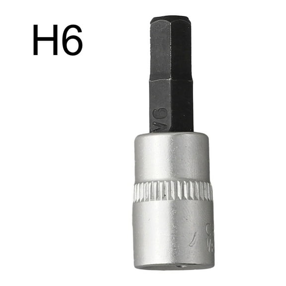 1Pc Hex Head Screwdriver Bit 1/4 Inch Drive Socket Hand Tools H3 H4 H5 H6 H7 H8 Steel Hex Socket 38mm Hand Tools