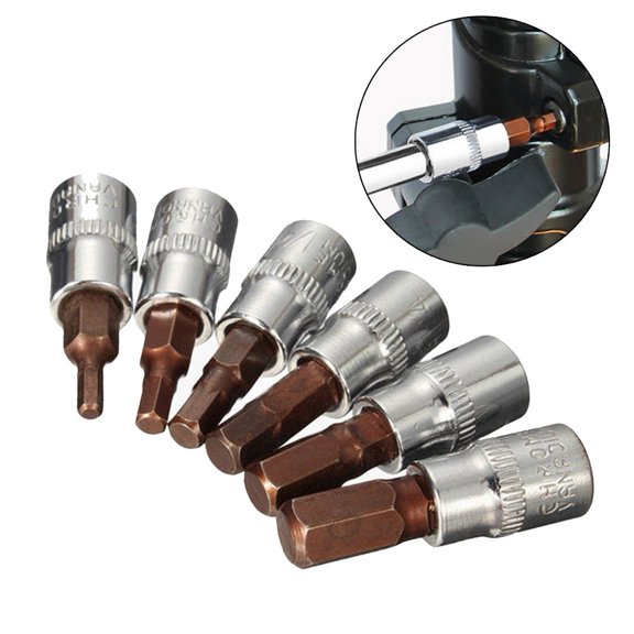 1Pc Hex Head Screwdriver Bit Set 1/4 Inch Drive Socket Head Screwdriver Hand Tool Drill Bit Set H3 H4 H5 H6 H7 H8