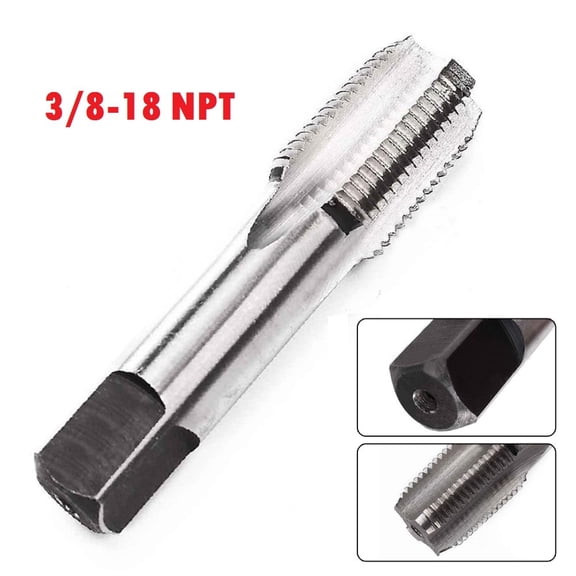 1Pc High Speed Steel Screw Threaded Tap Hand Tools 3/8-18 Npt Taper Pipe Tap