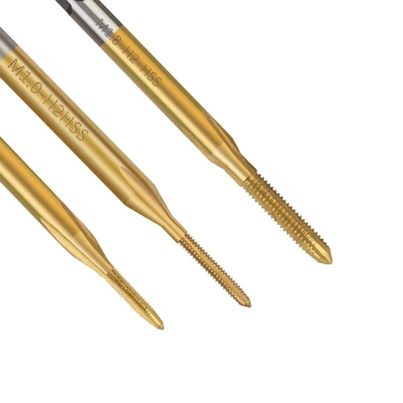 1Pc High Speed Steel Straight Thread Tap Machine Right Hand Tap Drill M1 M1.2 M1.4 M1.6 M1.7 M1.8 Screw Machine Tap Hand Tools M1.2 Smile Home