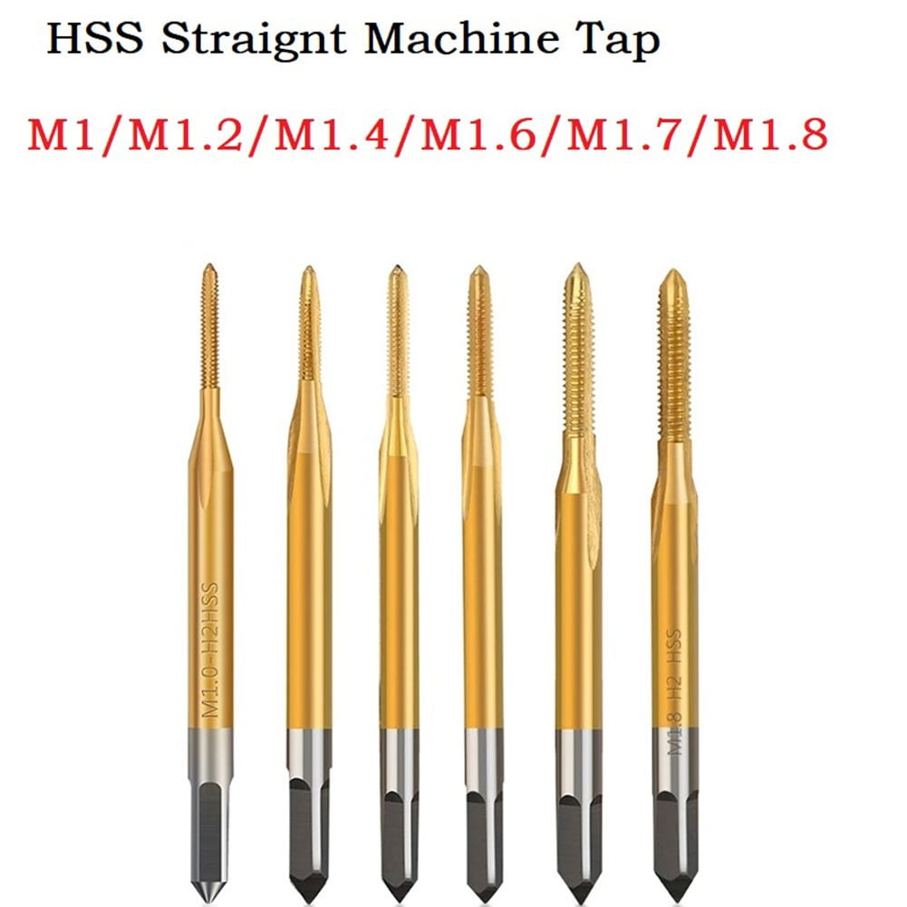 1Pc High Speed Steel Straight Thread Tap Machine Right Hand Tap Drill ...