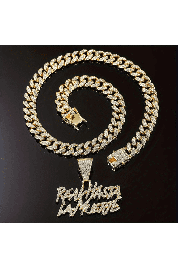 1Pc Hipster Hip Hop Alloy Necklace Fashion Cool Guy