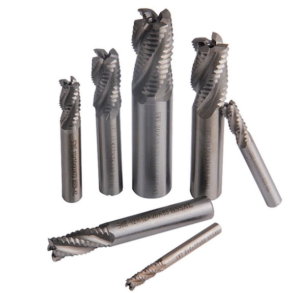 1Pc Hrc66 Solid Carbide Roughing End Mills 6-16Mm Cnc Milling Cutter Router Bit For Stainless Steel Metal Rough Machining 12Mm Smile Home