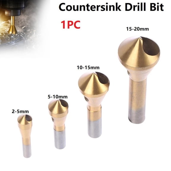 1Pc Hss Coated Countersink and Deburring Drill Taper Hole Cutter Tools 45580