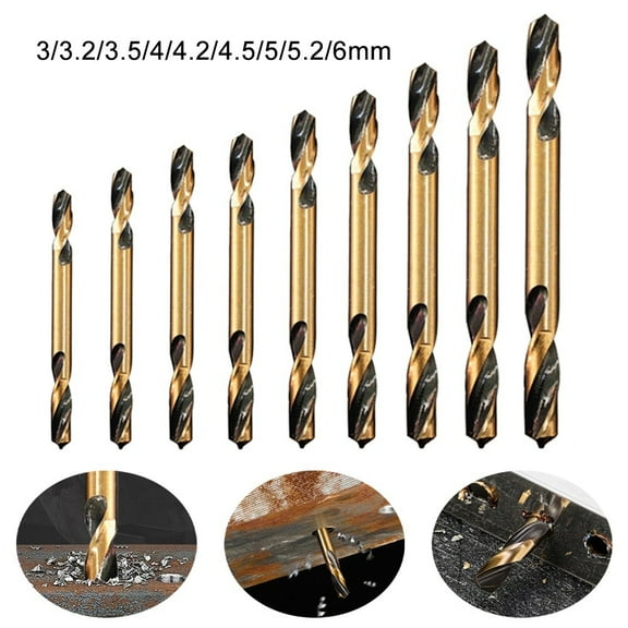 1Pc Hss Double-Headed Auger Drill Bits For Metal Stainless Steel Iron Wood Drilling Power Tool Accessories 5.0Mm Smile Home