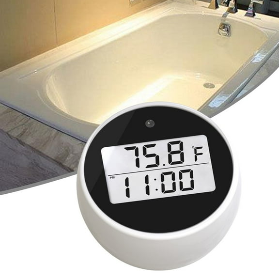 1Pc Ice Bath Thermometer With Timer Floating Water Thermometer Waterproof Alarm Electronic Thermometer