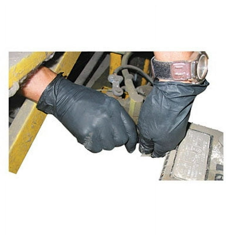 ProGuard Powder Free Nitrile Gloves, X-Large, Black, 100/Box ProGuard Powder Free Nitrile Gloves, X-Large, Black, 100/Box