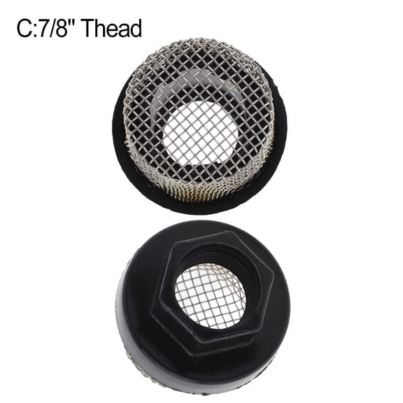 1Pc Inlet Suction Strainer Mesh Filter Sprayer Paint Strainer Intake Hose Stainless Steel Filter For Airless Sprayer 390 395 495 C Fangkenuo