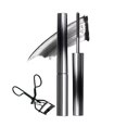 thumbnail image 1 of 1Pc Iron Wand Mascara with Eyelash Curler, Black Washable Metal Mascara, Lasting 3D Curling Eyelashes, Waterproof Smudge-proof, Natural Thick Clear Lashes-looking, Black, 1 of 9