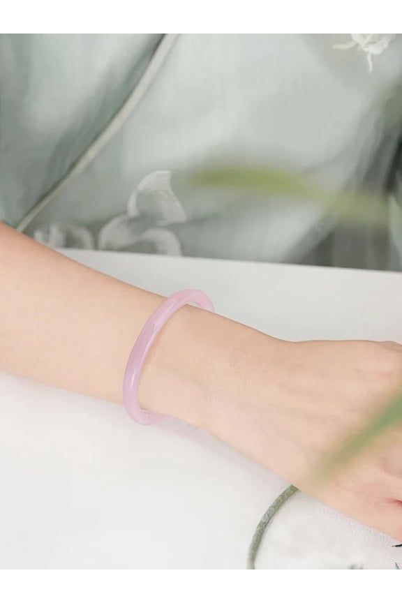 1Pc Jade Bangle Bracelet Stackable Glass Bangles for Women Birthday Festival Elegant Gifts