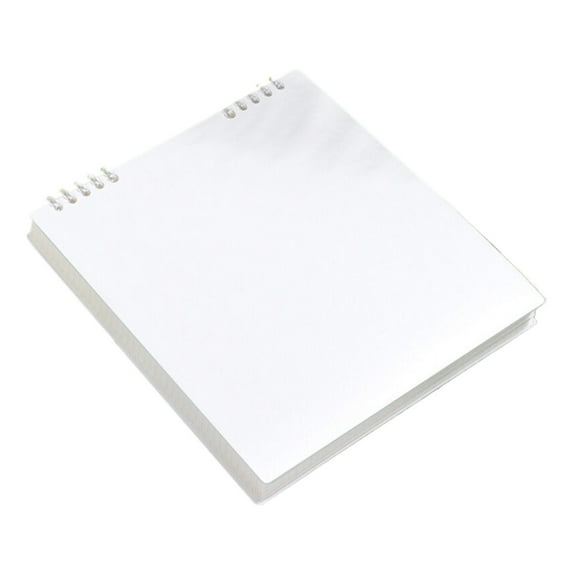 1Pc Journal Memo Notebook,Spiral Notepad,Top Spiral Bound Sketch Pad,Top Wirebound Notepad Grid Notebook, Memo Notebook Grid Paper for Writing Sketching Drawing Office Supplies,7.87''x7.56''(White)