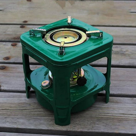 1Pc Kerosene Stove,Camping Picnic Burner Furnace,Efficient Portable Camping Stove,Backpacking Oil Stoves Cooker Cookware,Handy Outdoor Portable Kerosene Stove for Heating Cooking Boiling,Army Green