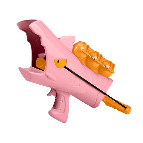 1Pc Kids Snowball Launcher Shark Snow Clip Blaster With 5 Accessories, Snowball Fight Toy With Fun Shark Design, Easy To Use For Kids Outdoor Winter Play, Snow Play Activity Toy