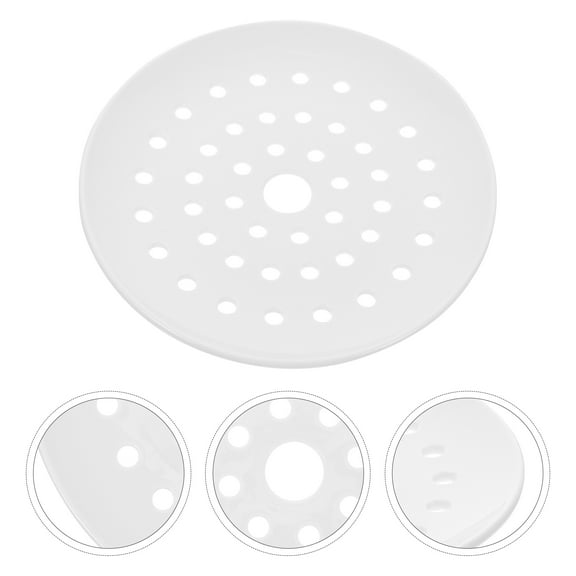 1Pc Kitchen Food-grade Ceramic Dumpling Steamer Practical Steamed Fish Plate