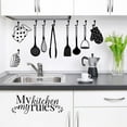 thumbnail image 1 of 1Pc Kitchen Quote Wall Stickers My Kitchen Wall Decals Wall Art Kitchen Utensil Decorations Wall Decor for Dining Room Home Office School Coffee Shop, 1 of 6