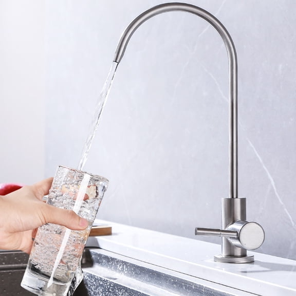 1Pc Kitchen Water Tap Stainless Steel Suitable for Low Medium High Pressure Systems