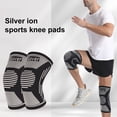 thumbnail image 1 of 1Pc Knitted Sports Knee Pads for Women Men Elastic & Breathable Compression Knee Sleeve for Pain Relief Tendonitis Arthritis Workout Knee Protector for Basketball Running Yoga Dancing, 1 of 7