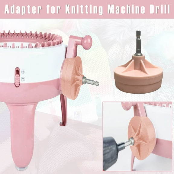 1Pc Knitting Machine Adapter,Sentro Knitting Machine Dedicated Adapter Automatic Quick Adapter Pink,1Pcs Adapter For Knitting Machine Drill Knitting Machine Special Adapter Spinning Knitting Machine