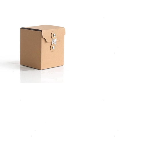 1Pc Kraft Paper Packaging Boxes for Candle Packaging Gift Boxes BurlyWood Rectangle 8x8x9.5cm