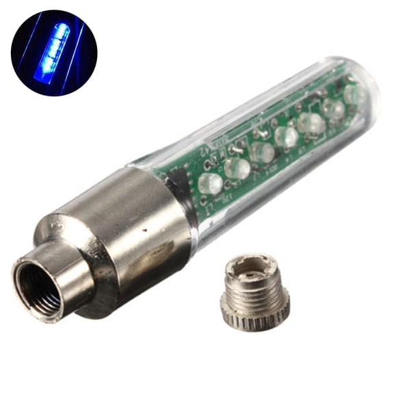 1Pc LED Light English Letters Tire Tyre Wheel Valve ABS Bicycle Lamp Light for Bike