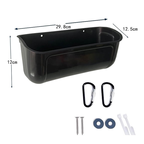 1Pc Large Hanging Chicken Feeder Large Capacity for Farm Poultry Ducks Geese Geese Goat Automatic Feeding Drinking Trough