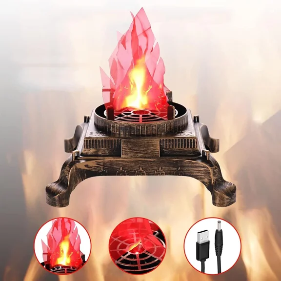 1Pc Led Fake Fire Flame Effect Light Stage Holiday Atmosphere Effect Lamp