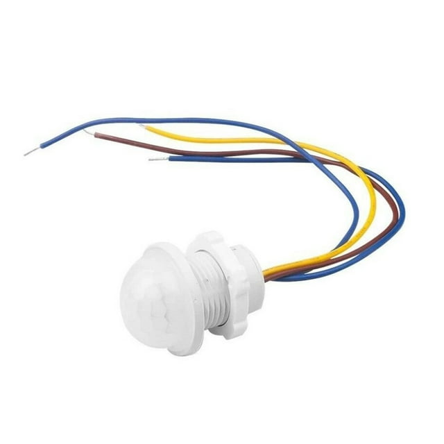 1Pc Light Switch Pvc 360 Degree Recessed Pir Ceiling Occupancy Motion