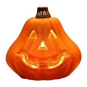1Pc Lighted Pumpkin Pumpkin With Light Box Plastic For Desk Shelf (G)