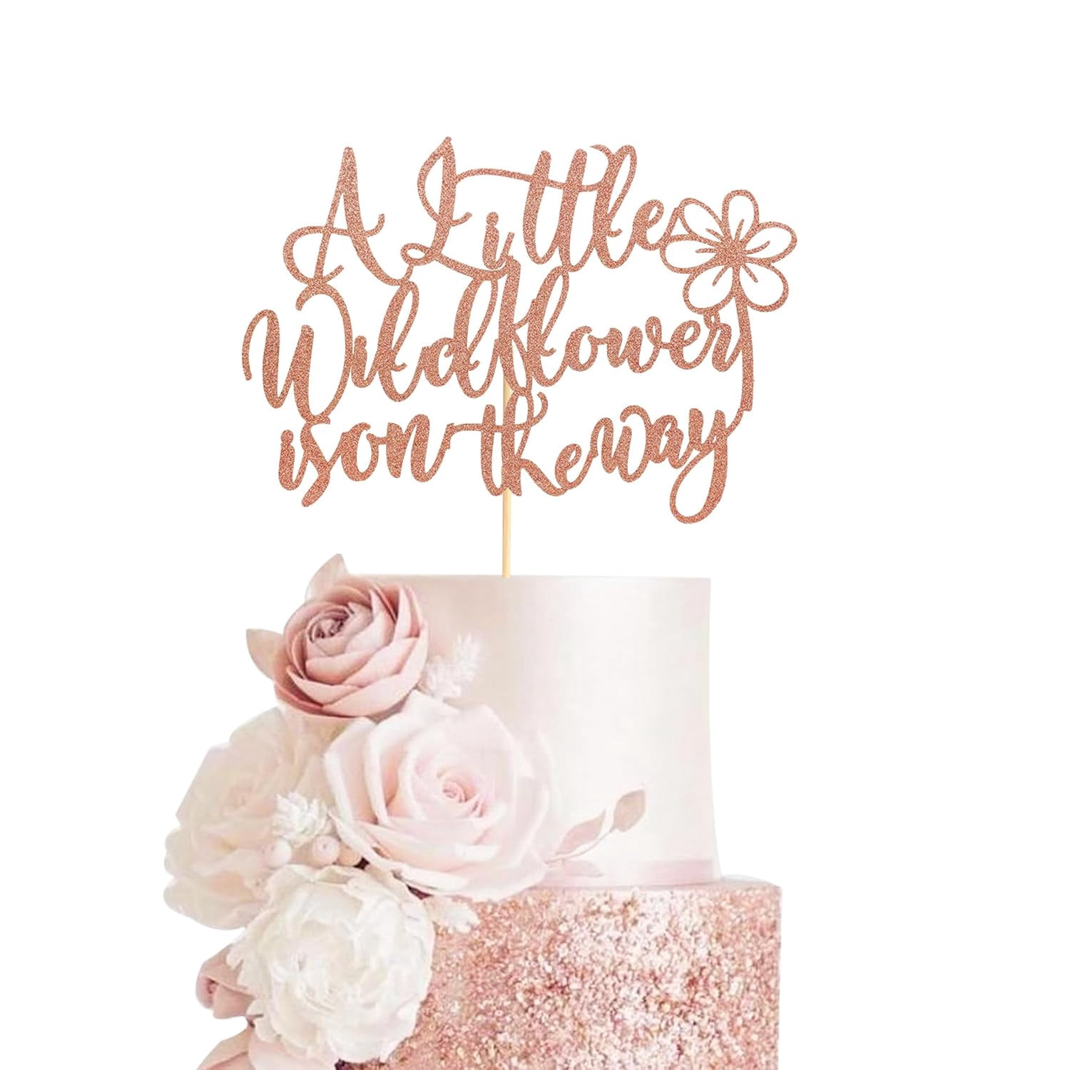 Talking Tables Baby Shower Cake Toppers - 24 Pack Vintage Baby Grow Designs With Cute Sayings