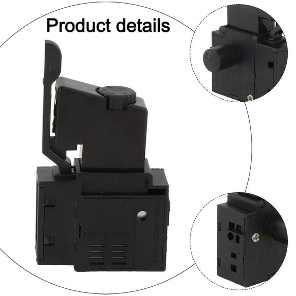 1Pc Lock On Power Tool Electric Drill Speed Controller Trigger Button Switch A