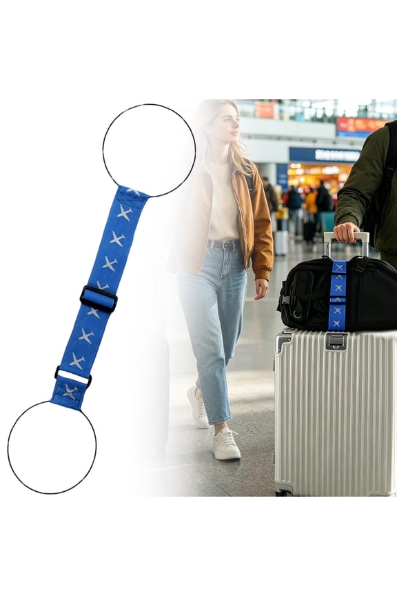 1Pc Luggage Connector Straps for Suitcase,Luggage Straps for Suitcase,Adjustable Luggage Strap Bungeë for Suitcase Handle Elastic Extender Connector for Backpack Purse Handbag Airplane Packing